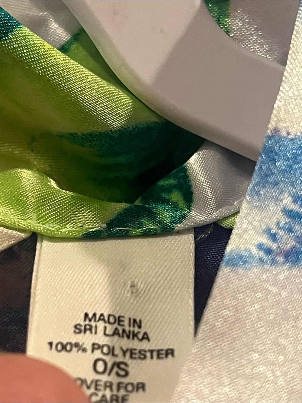 Victoria’s Secret Satin Tropical Under the Sea Purple and Green OS Mini Robe - Picture 4 of 9
